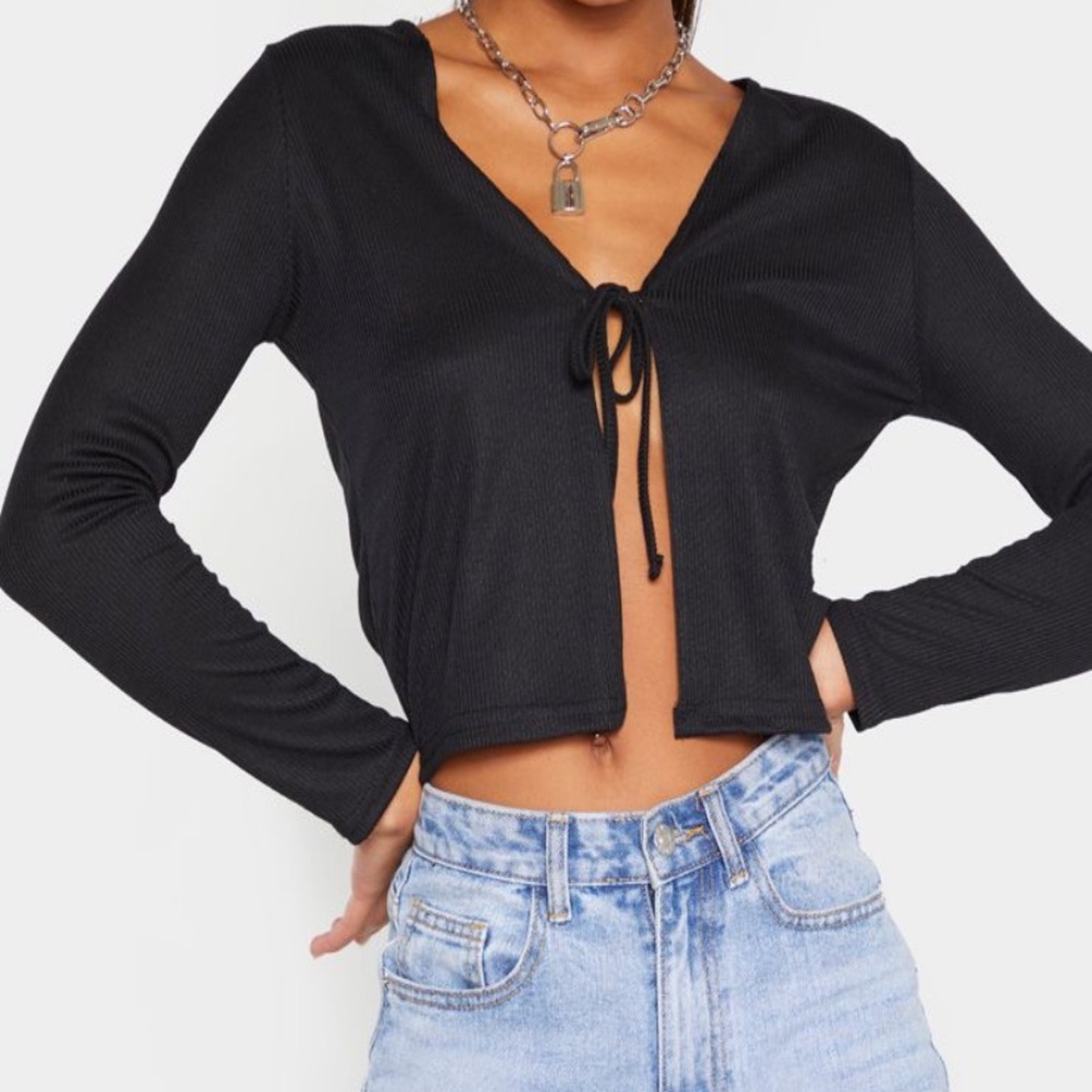 Pretty Little Thing Tie Front Top